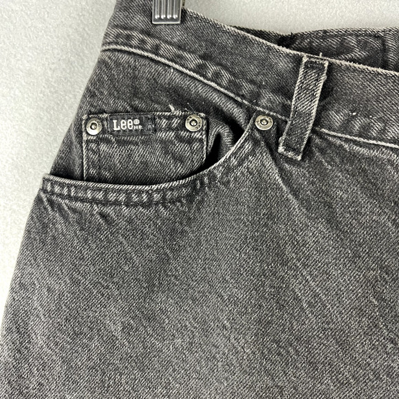 Vintage Lee Jeans Women 14 High Rise 28x29 Tapered Faded 80s 90s USA Made - Picture 4 of 16